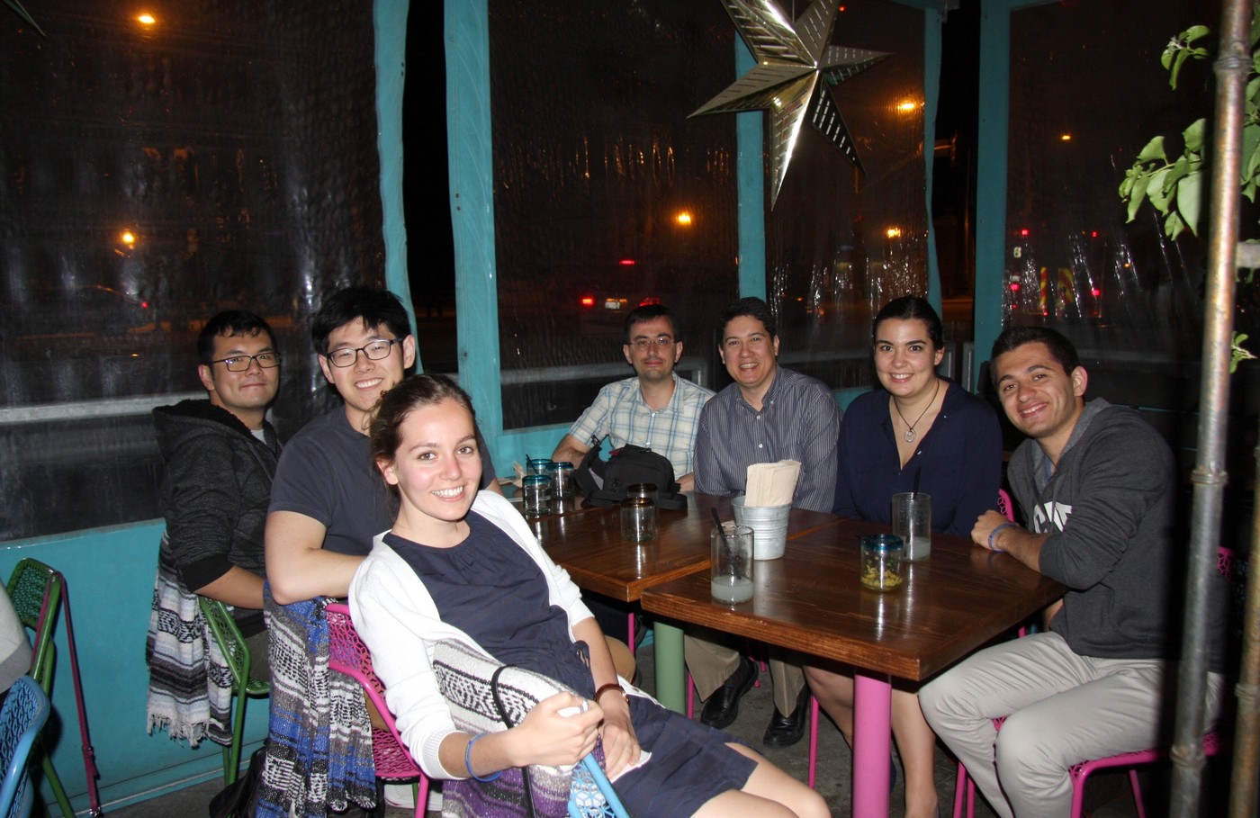 RECOMB 2016 in Santa Monica — Hongyi, Jeremie, Gülfem, Can A., Gürkan, Damla & Can F.
