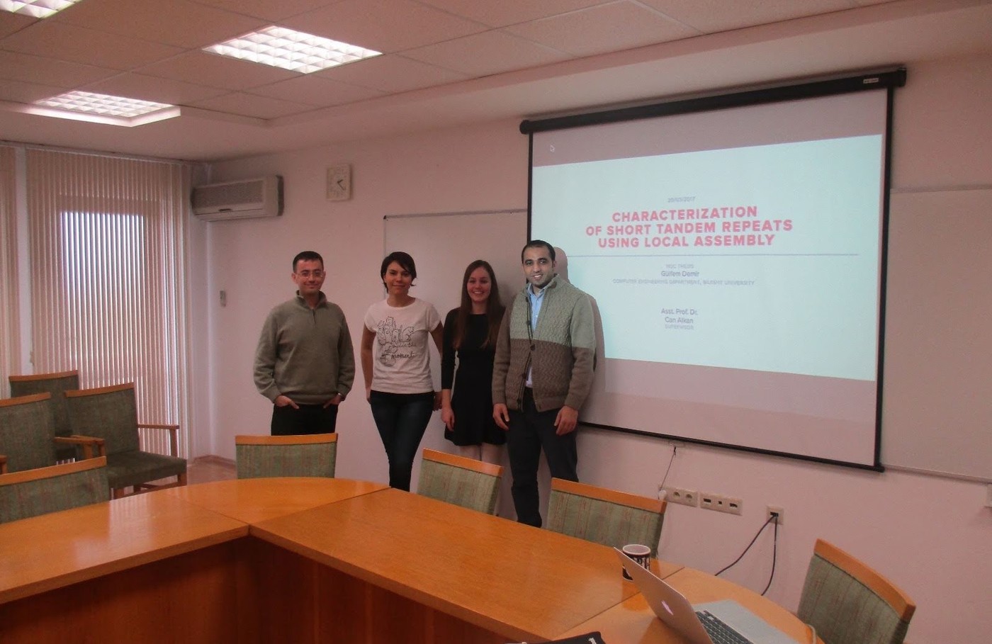 Gülfem's M.Sc. defense — Can, Fatma, Gülfem & Mohammed
